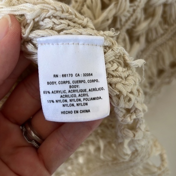 MOTH loose yarn knit cream blouse - Picture 6 of 10